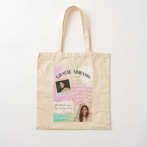Gracie Abrams Poster Design Cotton Tote Bag RB1306 product Offical gracie abrams Merch