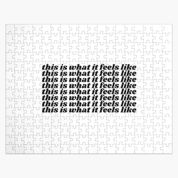 this is what it feels like (black) - Gracie Abrams Jigsaw Puzzle RB1306 product Offical gracie abrams Merch