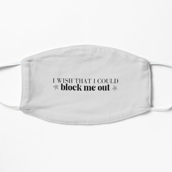 i wish that i could block me out (with stars) - Gracie Abrams Flat Mask RB1306 product Offical gracie abrams Merch